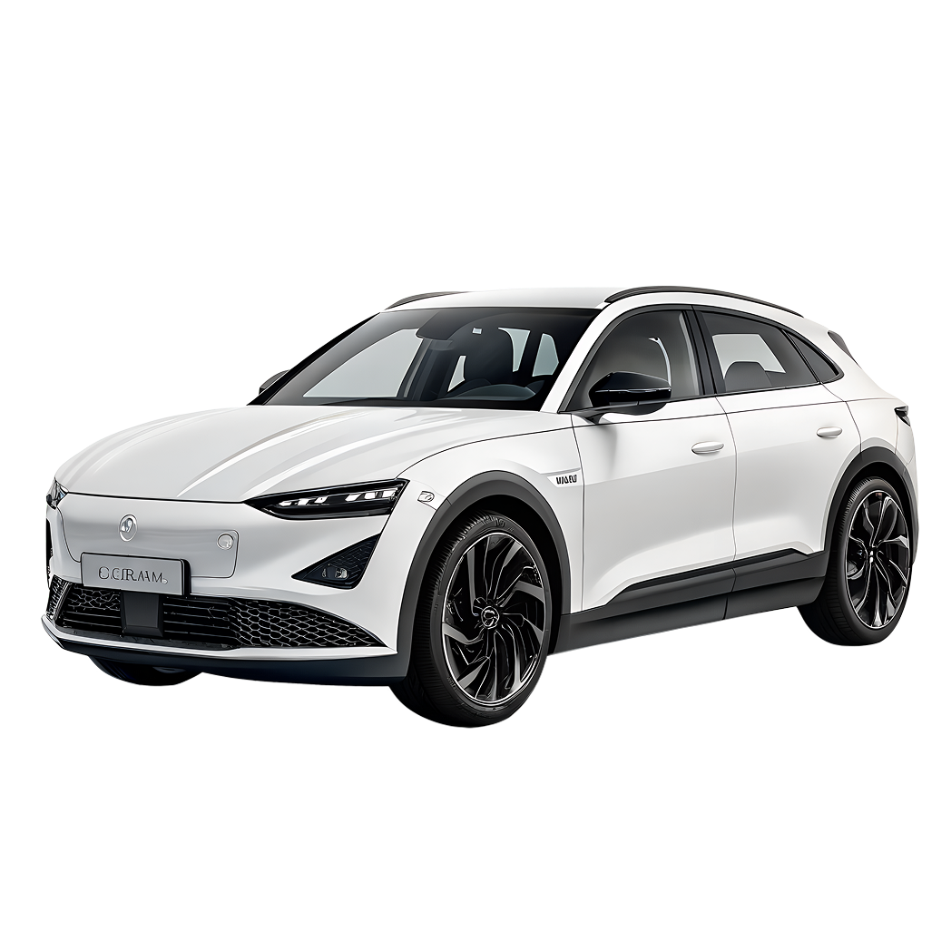 White electric vehicle
